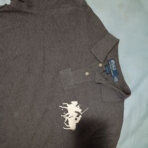 Polo by Ralph Lauren Men's Gray Polo Shirt
